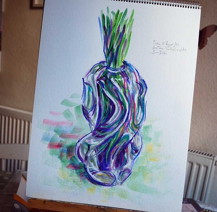 Sketch of a glass vase