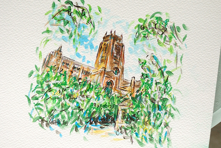 Liverpool Anglican Cathedral - art by Simon Birtall