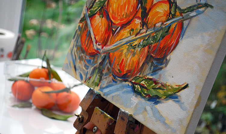 Painting clementines