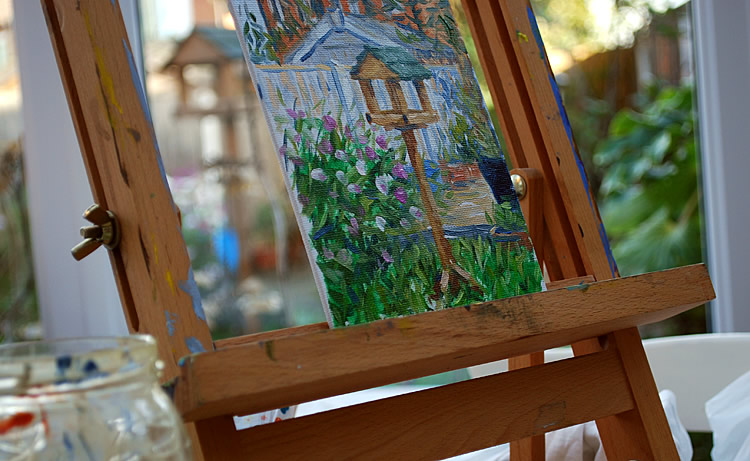 Painting a garden