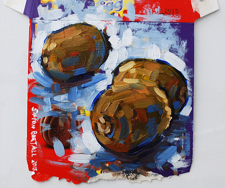 Painting of 3 kiwi fruit