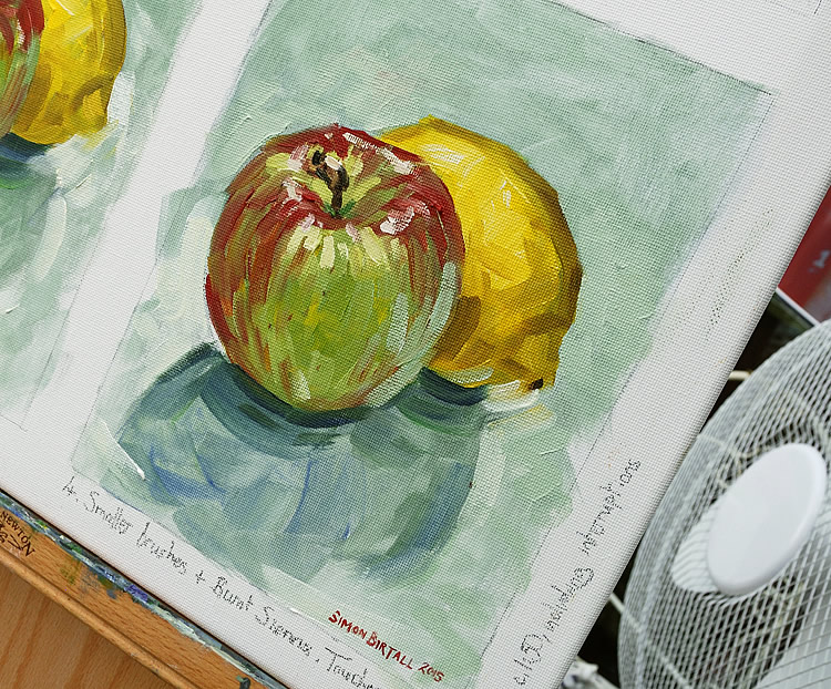 Apple and Lemon painting