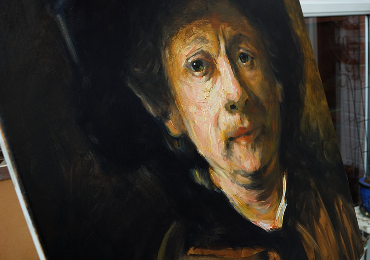 Reproduction of a Rembrandt Self Portrait