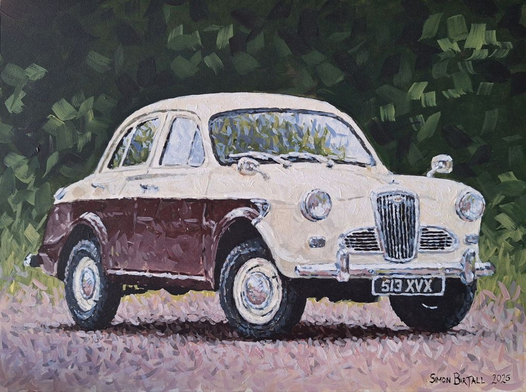 Painting of Wolseley 1500 by Simon Birtall